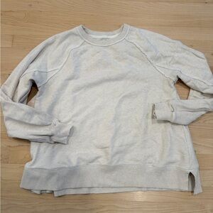 Aerie Cream Cozy Knit Sweatshirt